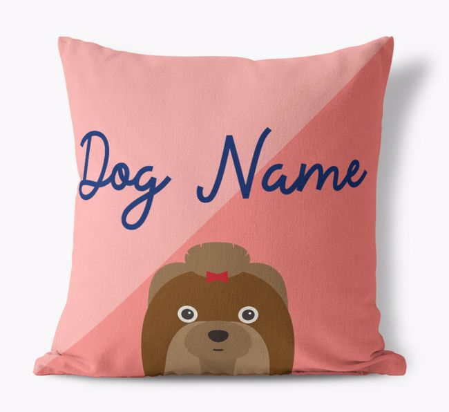 Peeking Name: Personalised {breedFullName} Cushion